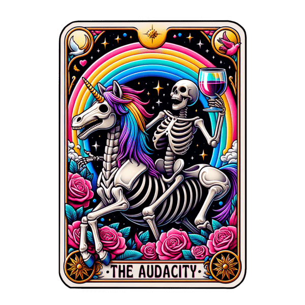120pcs Audacity Tarot Card Acrylic Charm