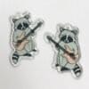 120pcs Acrylic Banjo Raccoon Charm