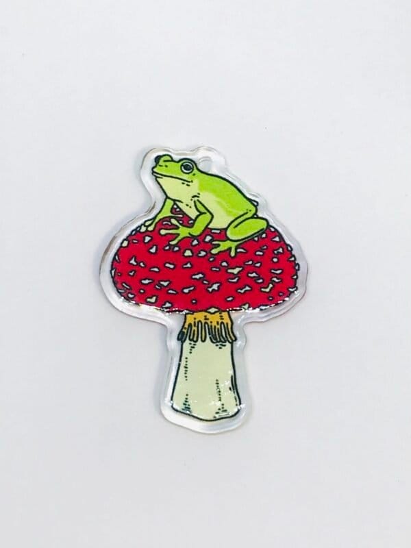 120pcs Acrylic Mushroom Toad Charm
