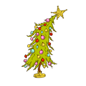 Grinch_Tree 10pcs Bended Tree Charm