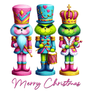 CH_M_GR290_PNG 10pcs Nutcracker Christmas badge Reel Topper Charm, Earring Charm, Acrylic Charm