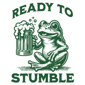 Ready to Stumble - Frog 10pcs Ready To Stumble badge Reel Topper Charm, Earring Charm, Acrylic Charm