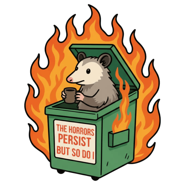 10pcs OPOSSUM IN DUMPSTER Badge Reel Topper, Earring Charm, Acrylic Charm, Keychain Charm