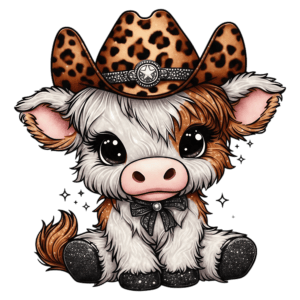 pk 10pcs Cowgirl Highland Cow Badge Reel Topper, Earring Charm, Acrylic Charm, Keychain Charm